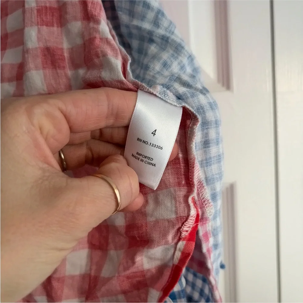 Marysia Swim | kids gingham linen jacket cover up